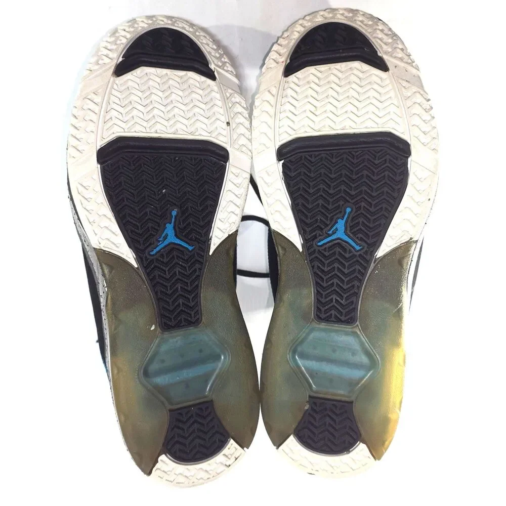 Jordan Flight 45 High Men's Size 12 Black Orion Blue Sneakers 375512-001
